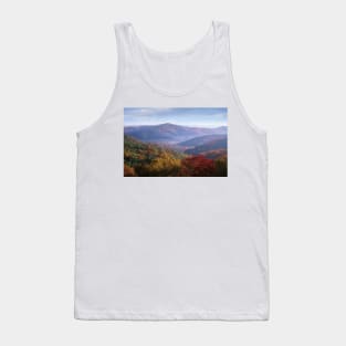 Autumn Deciduous Forest From The Blue Ridge Parkway North Carolina Tank Top